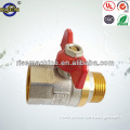 female thread end and male thread end red butterfly handle ball valve in manufacturer